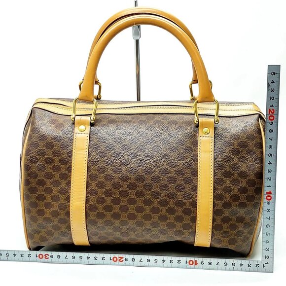 CELINE Hand Bag Brown PVC 497-070325 - Picture 2 of 14